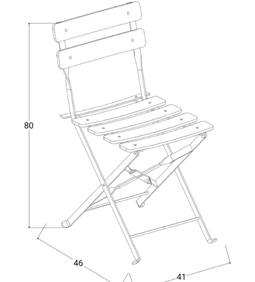 פינת ישיבה זוגית מתקפלת דגם ביסטרו מבית PLAYA
