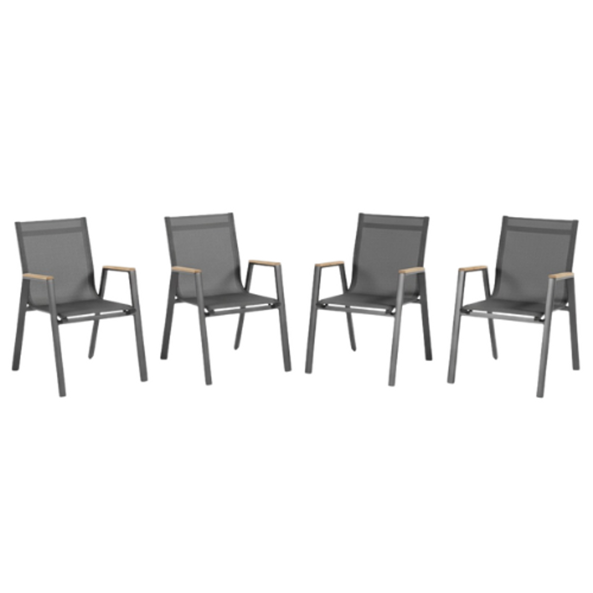 סט פינת אוכל שולחן ולנסיה זכוכית מחוספסת +4 כיסאות דגם לימה מבית PLAYA