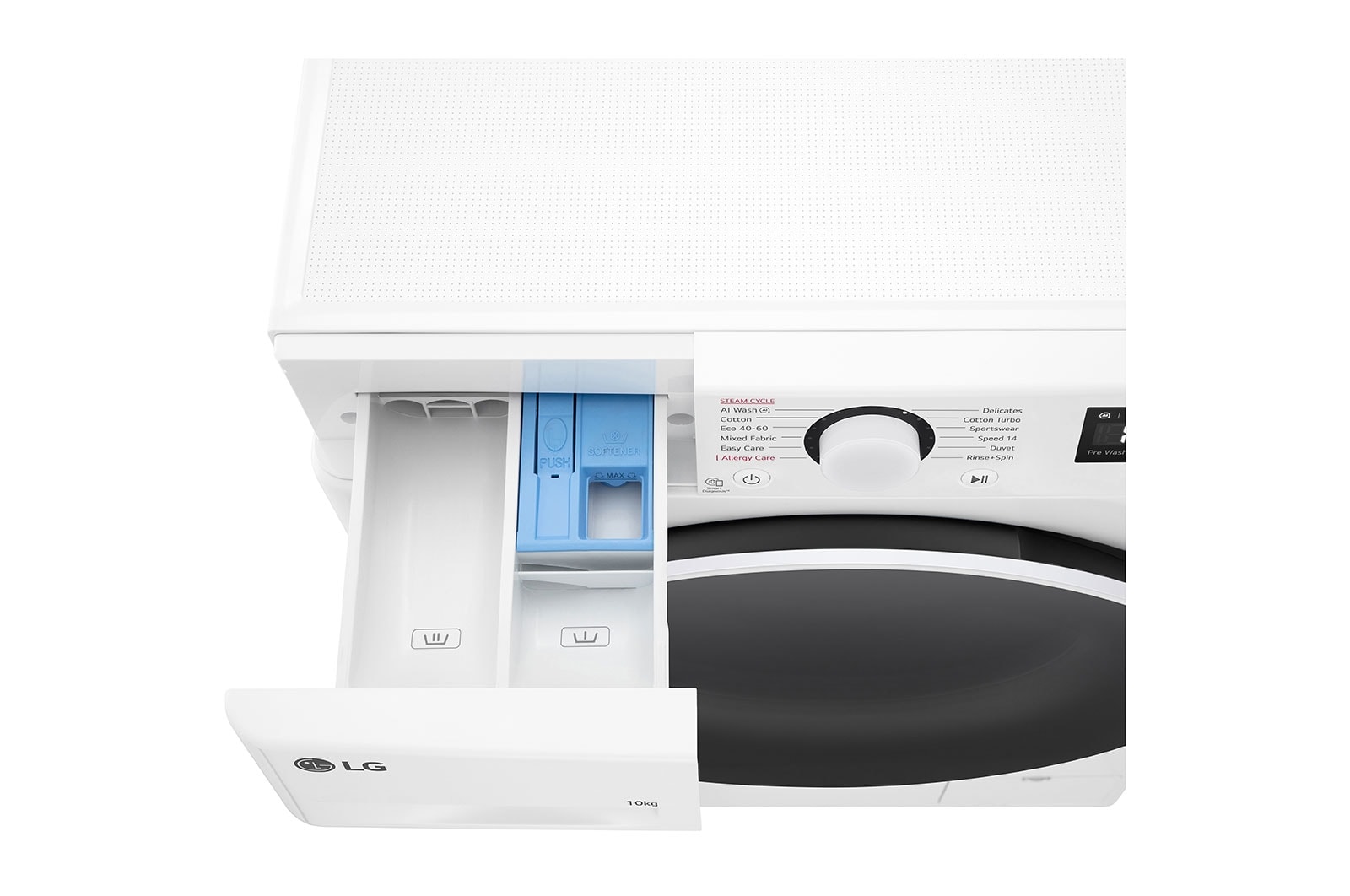 מכונת כביסה פתח חזית 10 ק"ג דגם WF10114WBW מבית LG