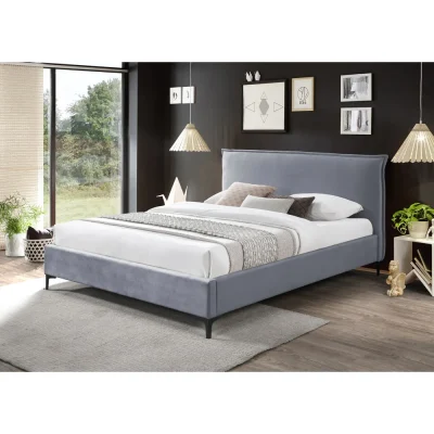 מיטה רחבה 120×190 מרופדת בד קטיפתי דגם ספייס מבית HOME DECOR