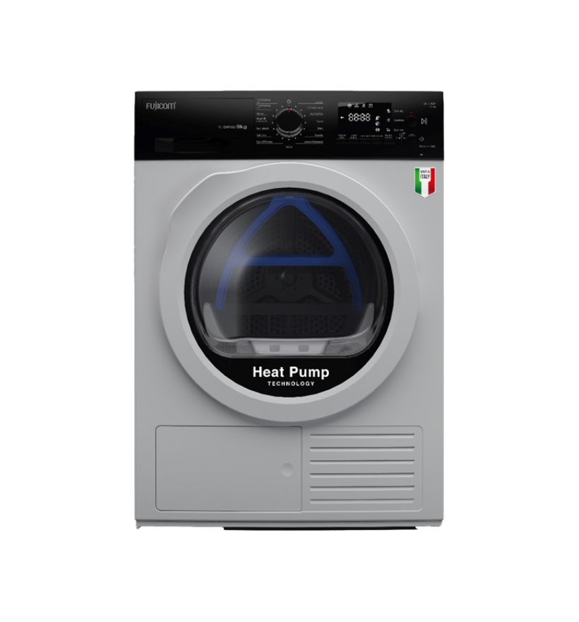 מייבש כביסה 9 ק״ג Heat Pump דגם FJ-DHP909 מבית Fujicom