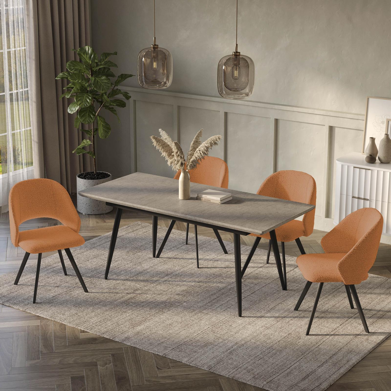 פינת אוכל מעץ עם 4 כסאות דגם בוליביה מבית DORI פינת אוכל מעץ עם 4 כסאות דגם בוליביה מבית DORI