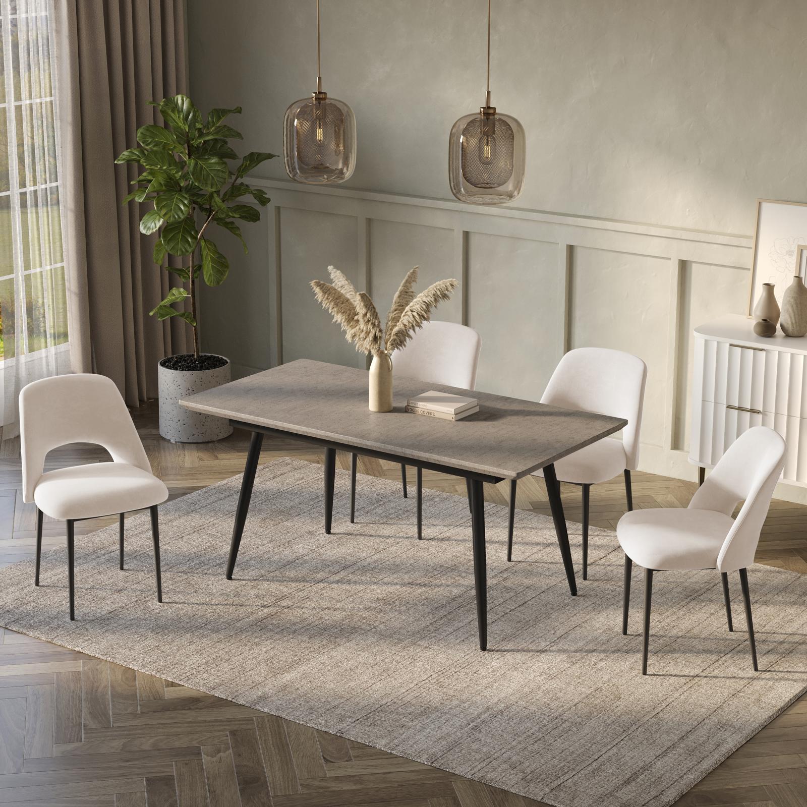 פינת אוכל מעץ עם 4 כסאות דגם טורונטו מבית DORI פינת אוכל מעץ עם 4 כסאות דגם טורונטו מבית DORI