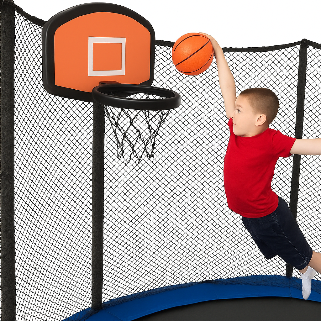 סט לוח כדורסל לטרמפולינה דגם FJBD25 מבית EUROLEAP