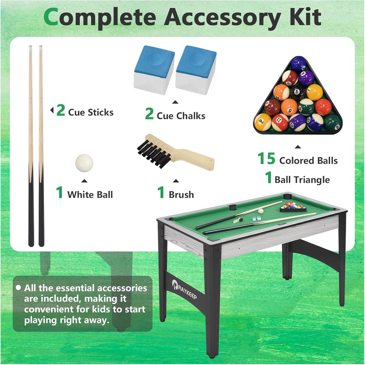 שולחן ביליארד מיני 48 אינץ דגם סטאר מבית EUROLEAP