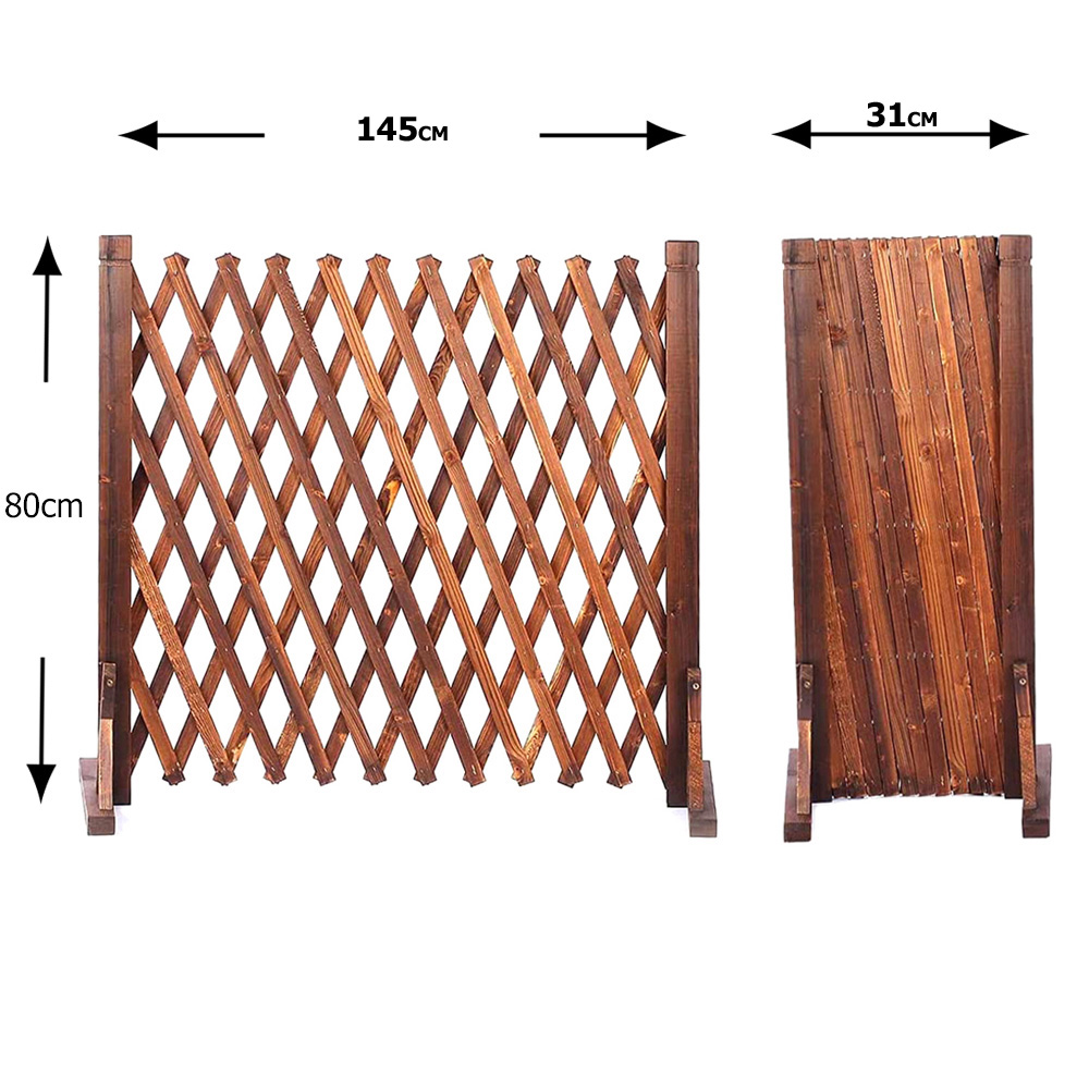 זוג גדרות אקורדיון עץ נפתחות דגם 1004 מבית טיפות טבע