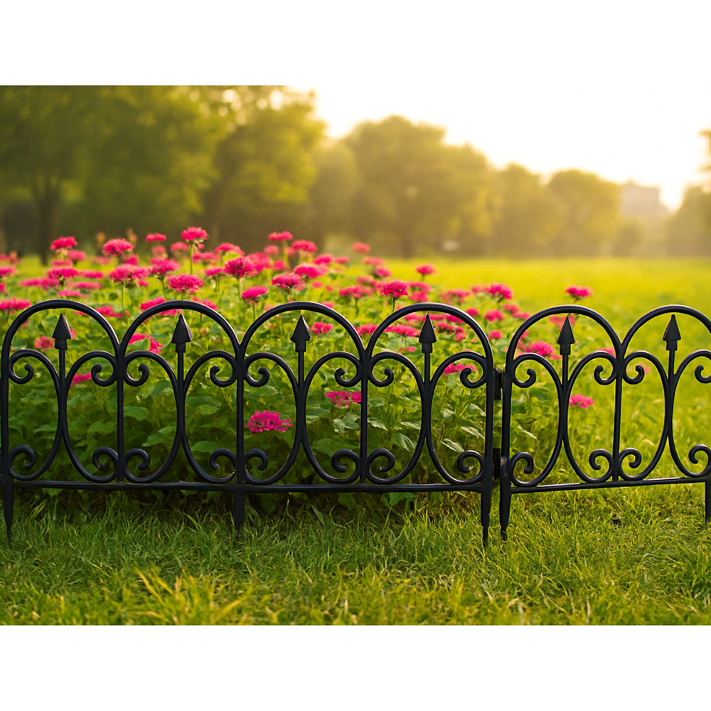 גדר נמוכה לתיחום ערוגות ושבילים בגינה דגם 836360410 מבית טיפות טבע