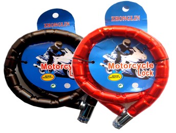 מנעול אופנוע מחושל באורך 1 מטר