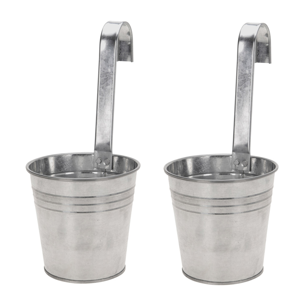 סט 2 מחזיקי עציץ לתלייה על מעקה דגם 159021310 מבית טיפות טבע