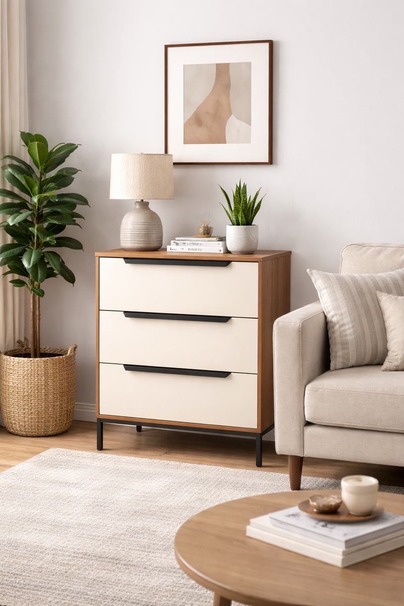 שידת 3 מגירות דגם רביב מבית RAMOS