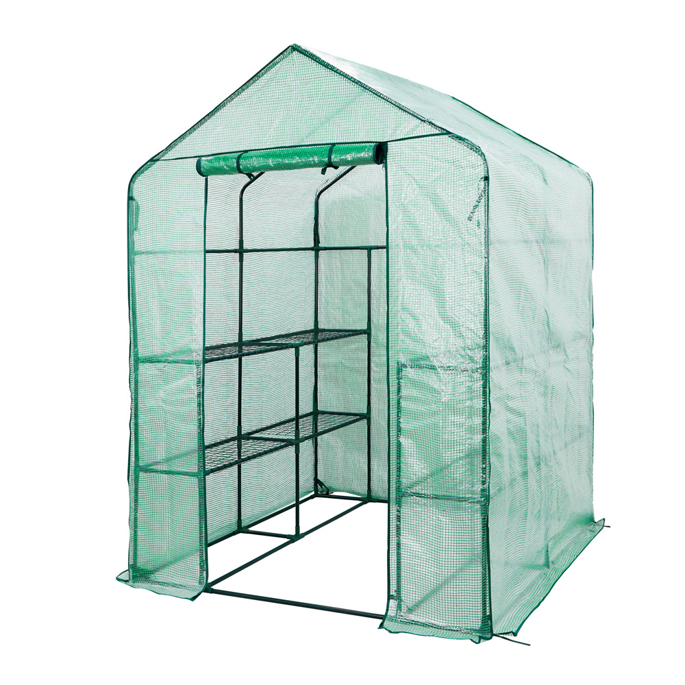 חממה ביתית 143×143 עם מדפים וכיסוי דגם 1602