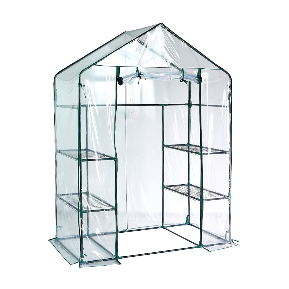 חממה ביתית 143×73 עם מדפים וכיסוי שקוף דגם 1607 מבית טיפות טבע