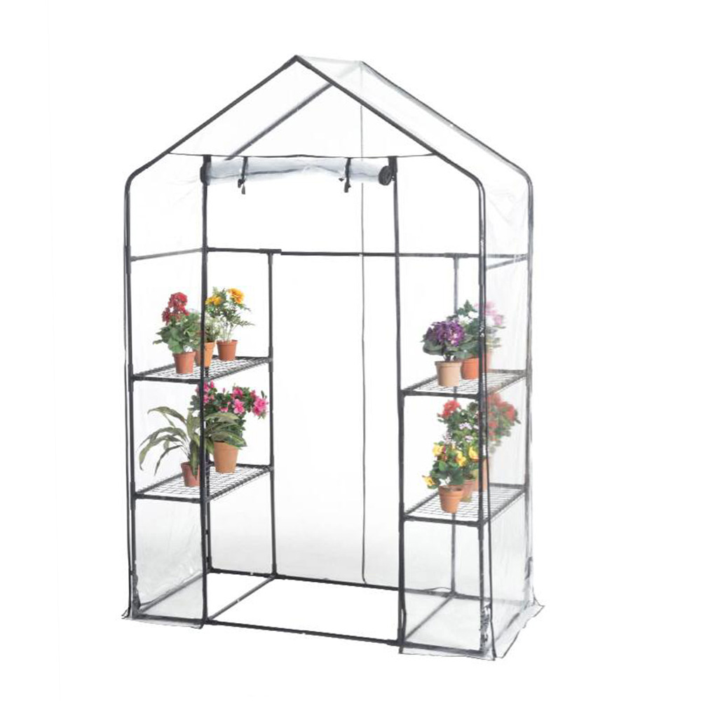 חממה ביתית 143×73 עם מדפים וכיסוי שקוף דגם 1607 מבית טיפות טבע