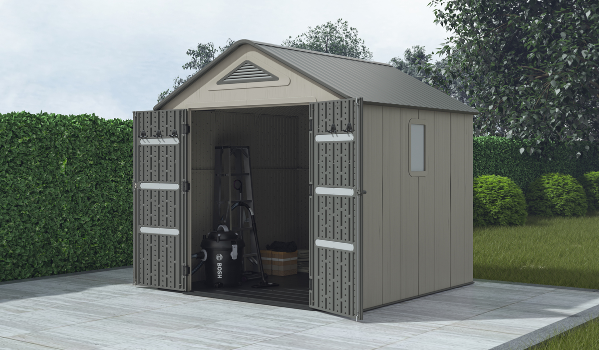 מחסן פלסטיק דגם PLATO B יוקרתי כולל רצפה חזקה מבית Garden Top