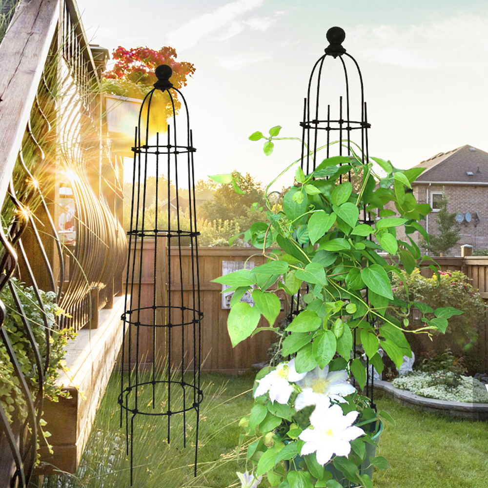 זוג מתקני הדליה לתמיכת צמחים 113 ס״מ דגם 22KD מבית טיפות טבע