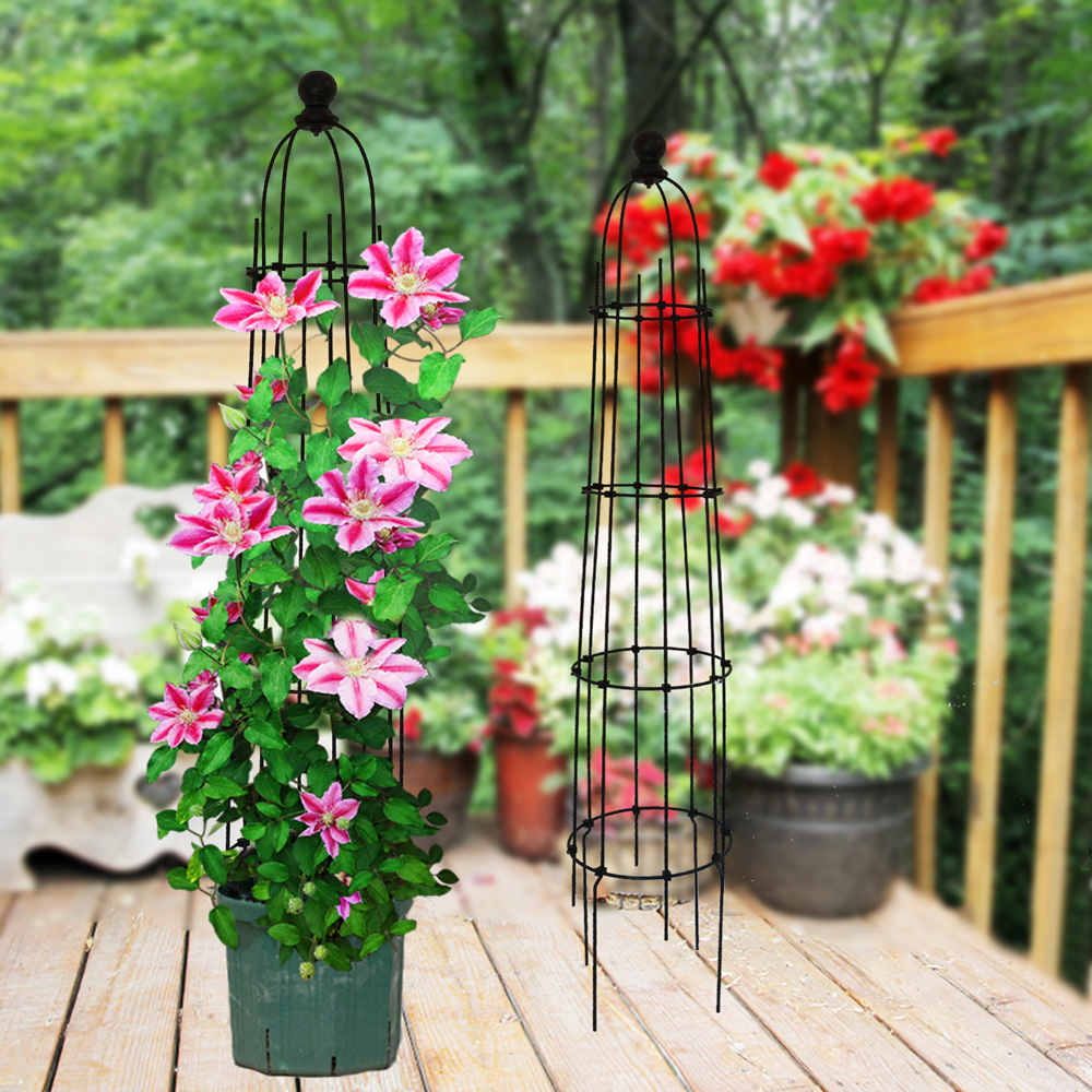 זוג מתקני הדליה לתמיכת צמחים 113 ס״מ דגם 22KD מבית טיפות טבע