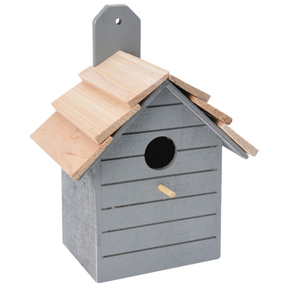 תיבת קינון מעץ לציפורי שיר ובר קטנות דגם 7653350 מבית טיפות טבע