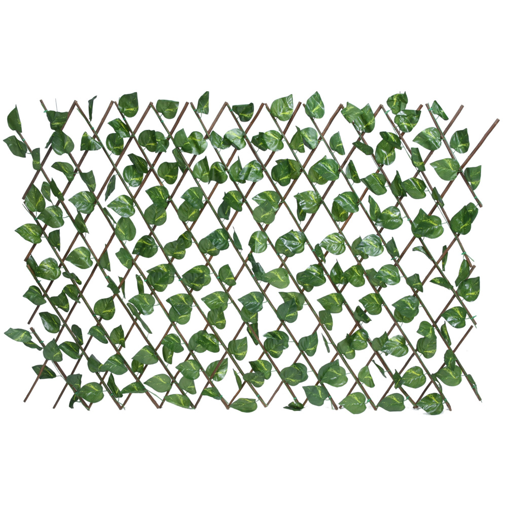 גדר במבו נפתחת 180×90 עם עלי קיסוס דגם 5910740 מבית טיפות טבע