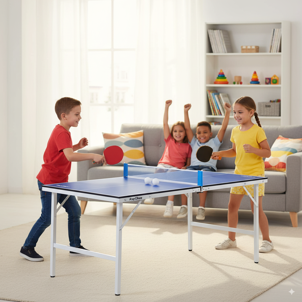 שולחן פינג פונג מתקפל 60 אינץ דגם פליי מבית EUROLEAP