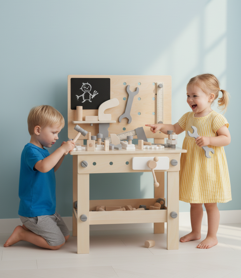 שולחן כלי עבודה לילדים דגם W03D076E מבית BUBU