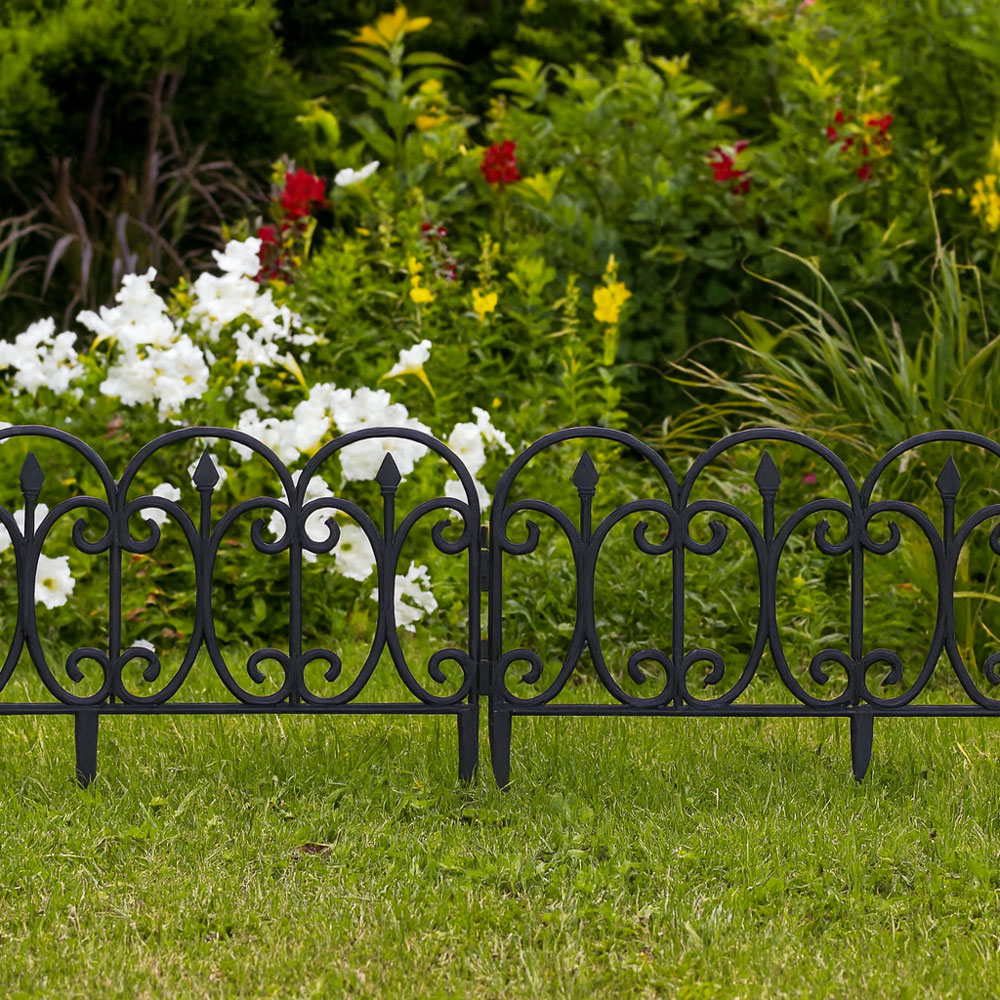 גדר נמוכה לתיחום ערוגות ושבילים בגינה דגם 836360410 מבית טיפות טבע