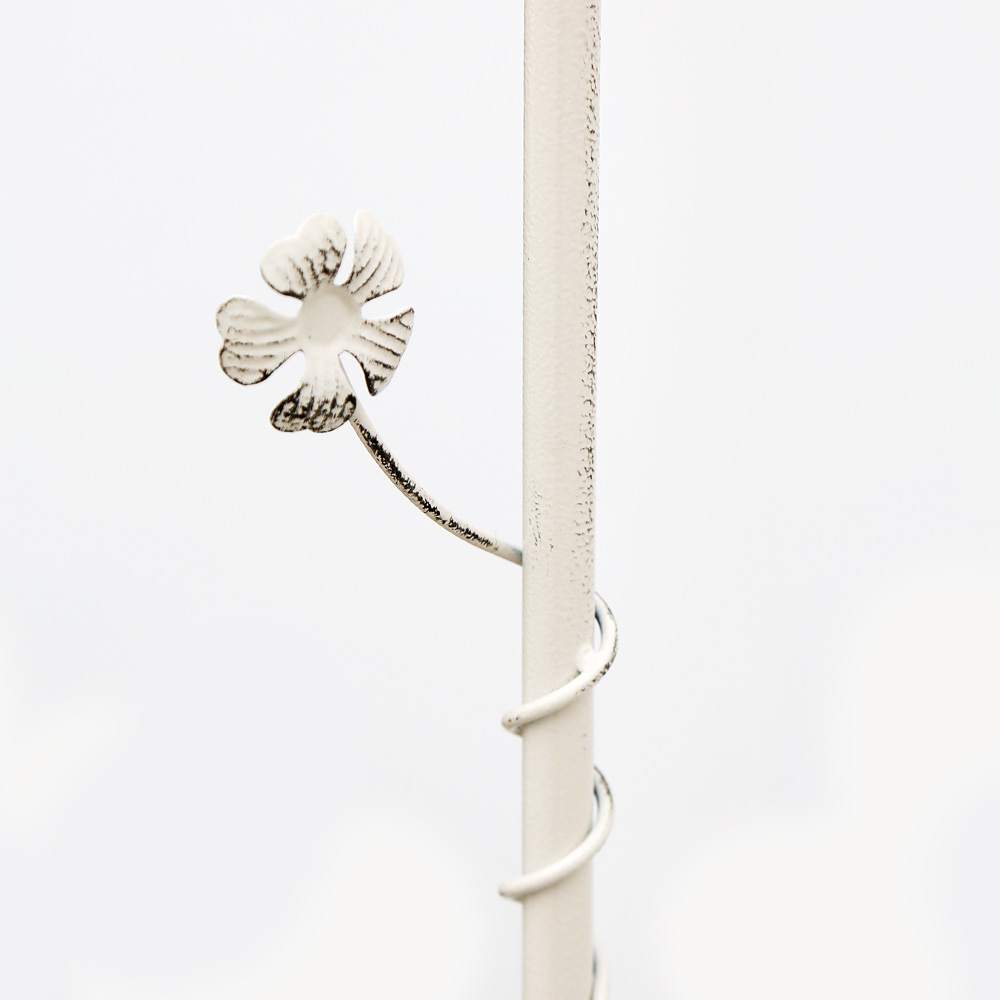 ספסל גינה מברזל עם ריפוד וקשת לצמחים דגם 8579 מבית טיפות טבע