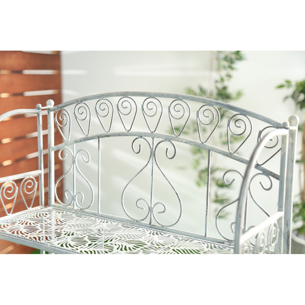 יחידת מדפים 3 קומות מברזל בעיצוב וינטאג' דגם 9004 מבית טיפות טבע