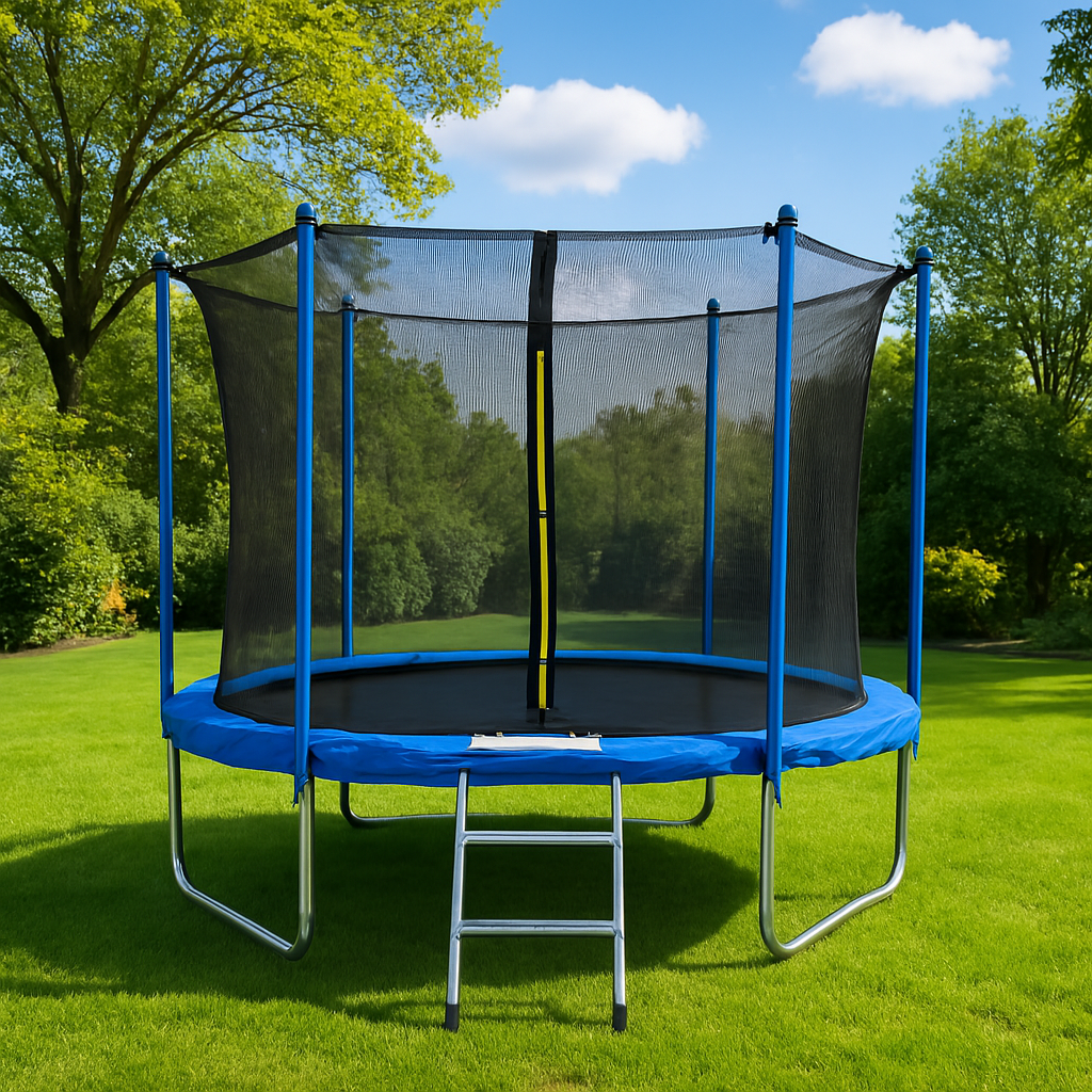 טרמפולינה עם רשת בטיחות 12 פיט דגם FJ12FT2 מבית EUROLEAP