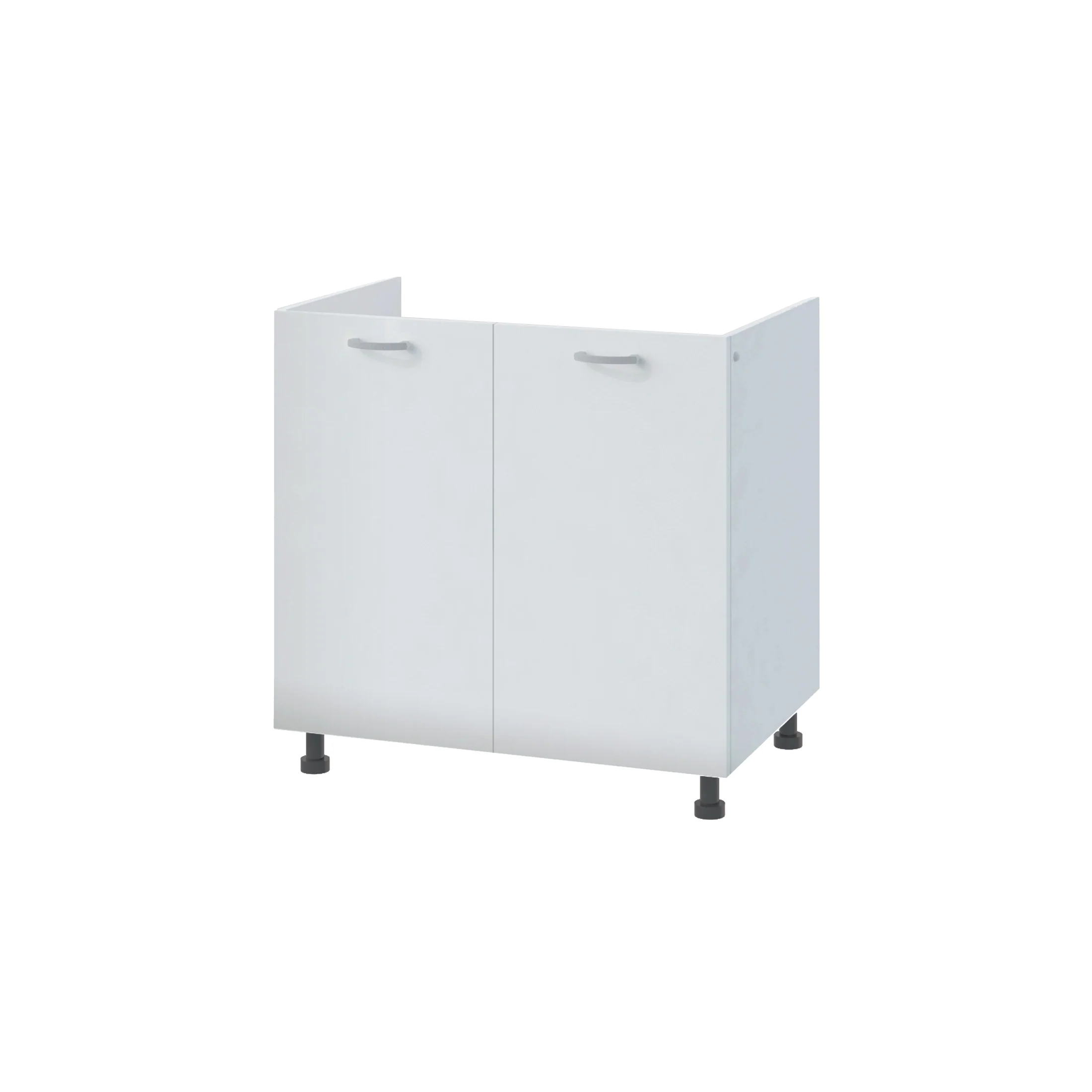 מטבח מוכן ברוחב 80 ס"מ עם כיור נירוסטה דגם מליבו Malibu מבית TUDO DESIGN