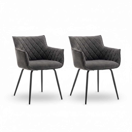 זוג כסאות מרופדים לפינת אוכל דגם CAPITAN מבית BRADEX זוג כסאות מרופדים לפינת אוכל דגם CAPITAN מבית BRADEX