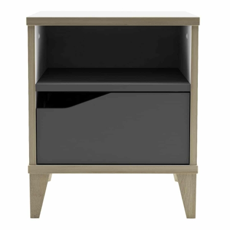 זוג שידות לילה עם מגירה ותא אחסון דגם GENIUS מבית BRADEX זוג שידות לילה עם מגירה ותא אחסון דגם GENIUS מבית BRADEX