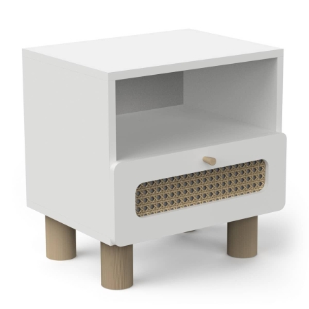 שידת לילה מעץ מלא עם מגירה ותא אחסון דגם OCHNA מבית BRADEX שידת לילה מעץ מלא עם מגירה ותא אחסון דגם OCHNA מבית BRADEX