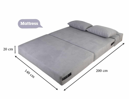 ספה דו־מושבית נפתחת למיטה זוגית דגם ROCCO מבית BRADEX ספה דו־מושבית נפתחת למיטה זוגית דגם ROCCO מבית BRADEX