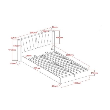 מיטה זוגית מרופדת עם ארגז מצעים דגם STELLA מבית BRADEX מיטה זוגית מרופדת עם ארגז מצעים דגם STELLA מבית BRADEX