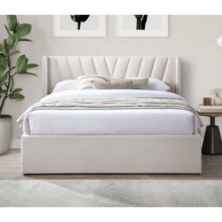 מיטה זוגית מרופדת עם ארגז מצעים דגם STELLA מבית BRADEX מיטה זוגית מרופדת עם ארגז מצעים דגם STELLA מבית BRADEX