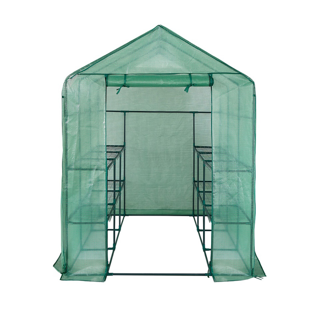 חממה ביתית 143×213 עם מדפים וכיסוי דגם 1610 מבית טיפות טבע