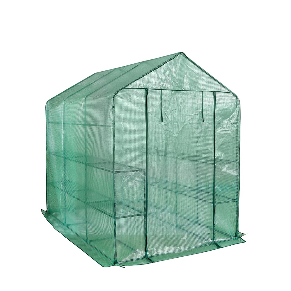 חממה ביתית 143×213 עם מדפים וכיסוי דגם 1610 מבית טיפות טבע