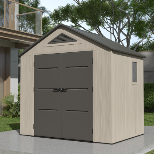 מחסן פלסטיק דגם PLATO A יוקרתי כולל רצפה חזקה מבית Garden Top