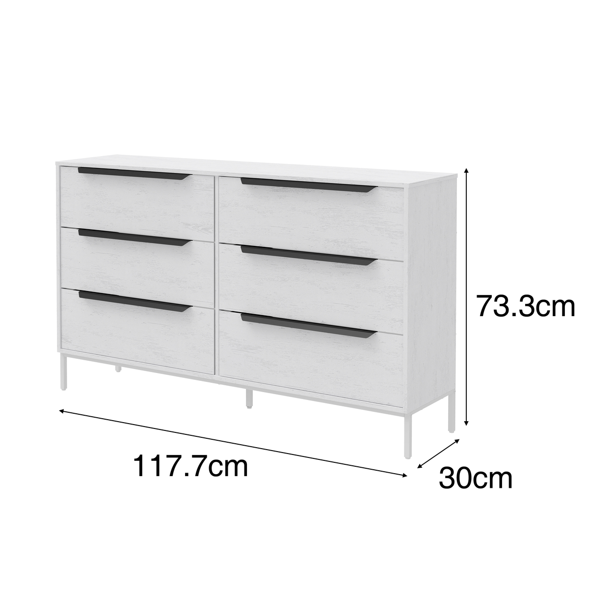 שידה 6 מגירות דגם תמיר מבית RAMOS