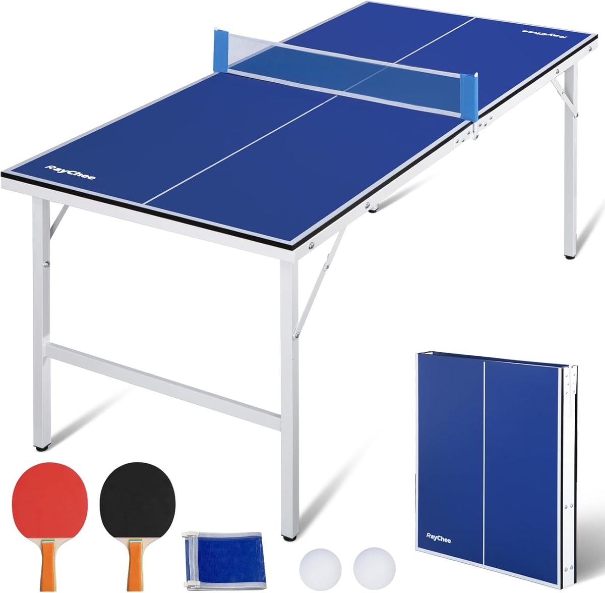 שולחן פינג פונג מתקפל 60 אינץ דגם פליי מבית EUROLEAP