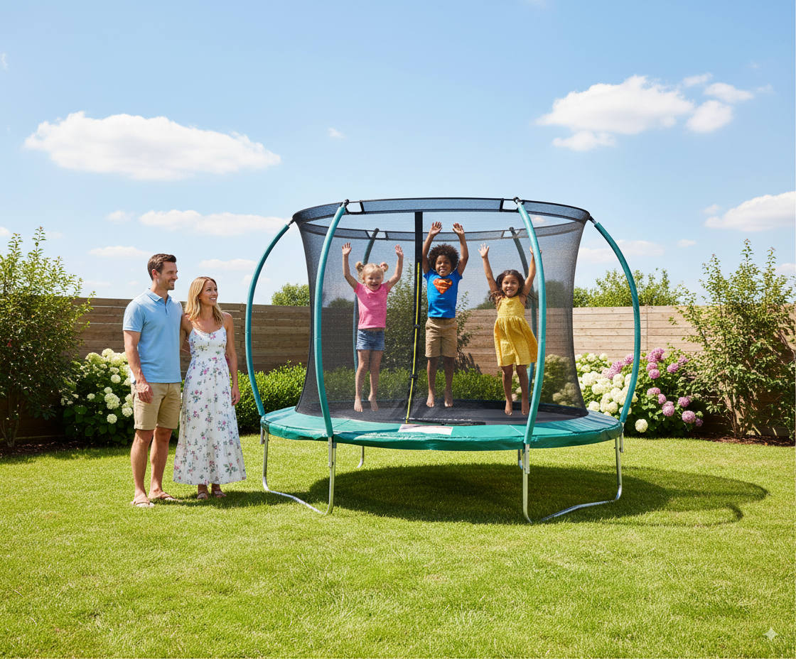 טרמפולינה פרמיום 10 פיט דגם FJ10FT3 מבית EUROLEAP