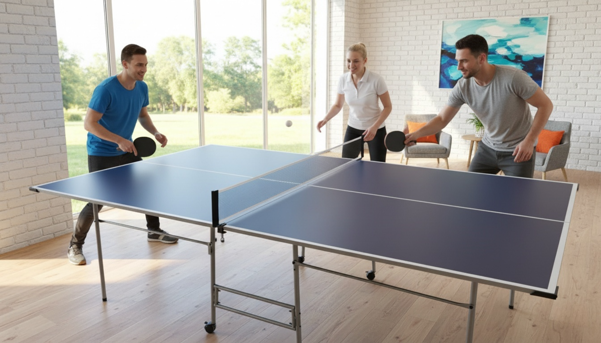 שולחן פינג פונג מתקפל דגם G82 מקצועי מבית EUROLEAP