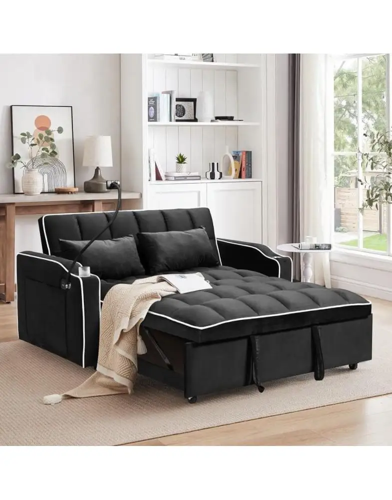 ספה נפתחת למיטה זוגית דגם 2-Lazio עם USB ותאורה מבית Shuk Rehut ספה נפתחת למיטה זוגית דגם 2-Lazio עם USB ותאורה מבית Shuk Rehut