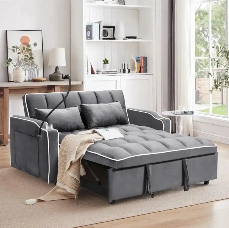 ספה נפתחת למיטה זוגית דגם 2-Lazio עם USB ותאורה מבית Shuk Rehut ספה נפתחת למיטה זוגית דגם 2-Lazio עם USB ותאורה מבית Shuk Rehut