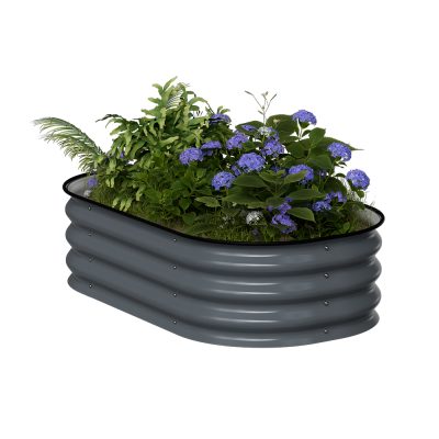 אדנית-ערוגת מתכת מוגבהת 105x60x28 ס"מ לגידול ירקות או צמחים דגם 2N1-11 מבית טיפות טבע