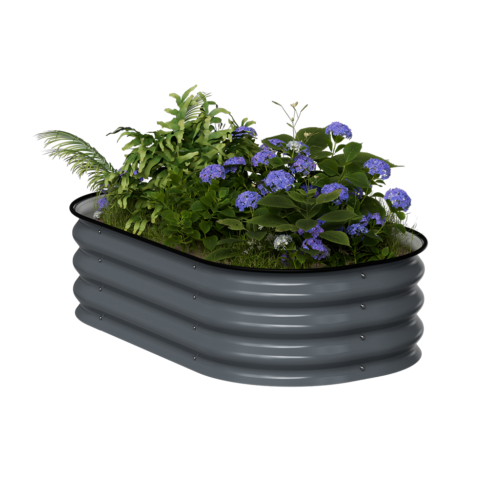 אדנית-ערוגת מתכת מוגבהת 105x60x28 ס"מ לגידול ירקות או צמחים דגם 2N1-11 מבית טיפות טבע