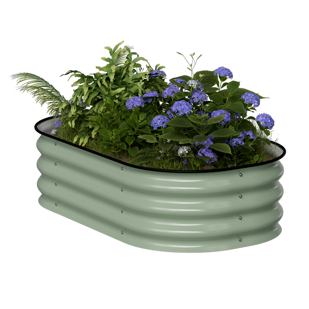 אדנית-ערוגת מתכת מוגבהת 105x60x28 ס"מ לגידול ירקות או צמחים דגם 2N1-11 מבית טיפות טבע