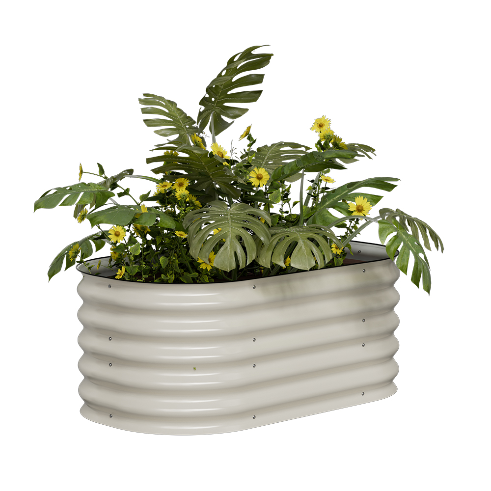 אדנית־ערוגת מתכת גבוהה 105x60x43 ס"מ לגידול ירקות או צמחים דגם 2N1-17 מבית טיפות טבע