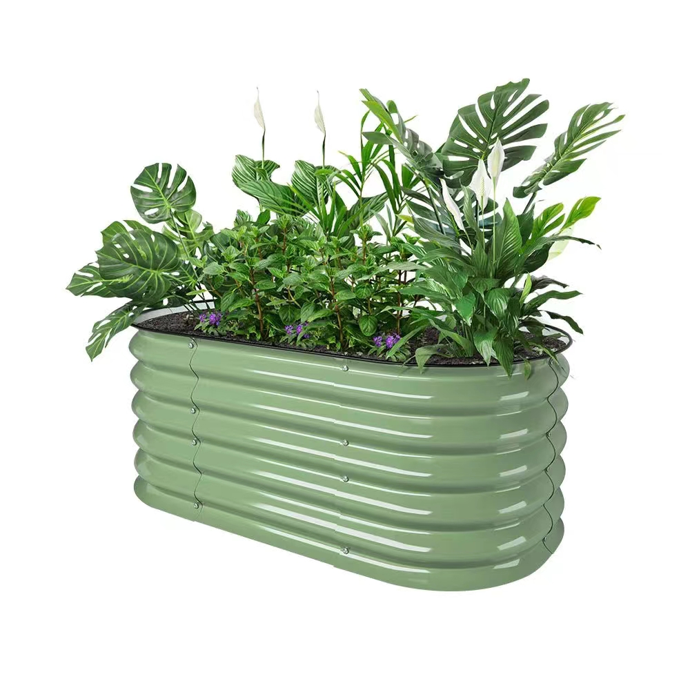 אדנית־ערוגת מתכת גבוהה 105x60x43 ס"מ לגידול ירקות או צמחים דגם 2N1-17 מבית טיפות טבע