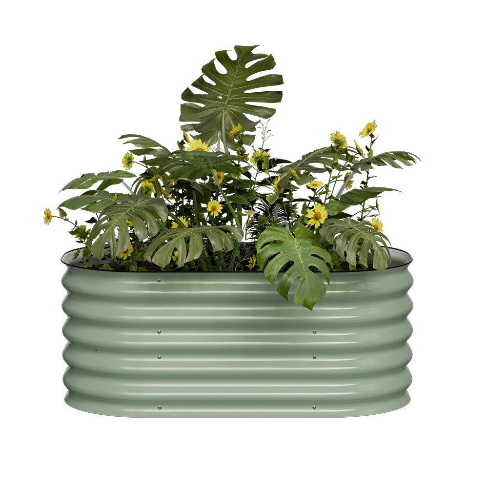 אדנית־ערוגת מתכת גבוהה 105x60x43 ס"מ לגידול ירקות או צמחים דגם 2N1-17 מבית טיפות טבע